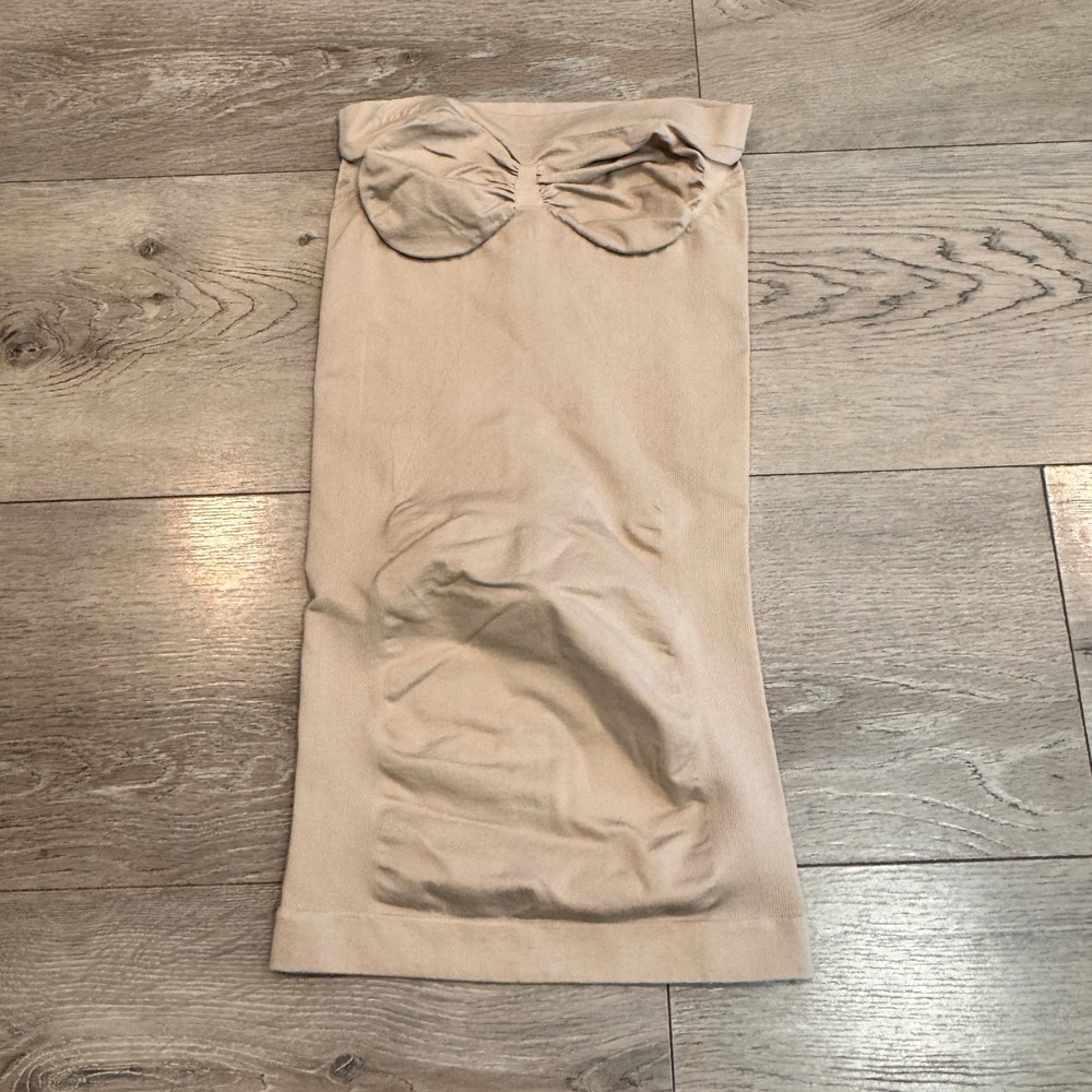 Slim Me by‎ Me Moi Shapewear Tummy Control Waist Cincher Beige Size Small S